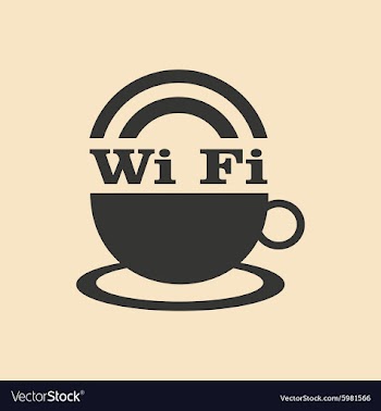 Flat in black and white mobile application wi-Fi vector image