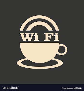 Flat in black and white mobile application wi-Fi vector image