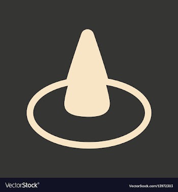 Flat in black and white mobile application witch vector image