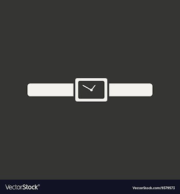 Flat in black and white mobile application wrist vector image