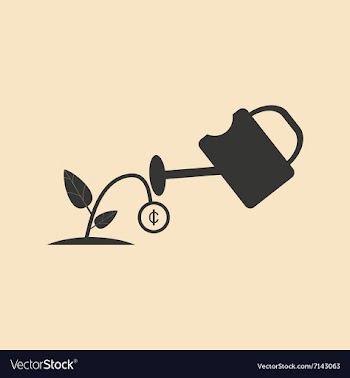 Flat in black and white Money Tree vector image