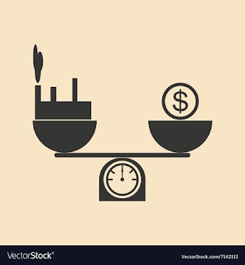Flat in black and white Scales with coins vector image