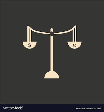 Flat in black and white scales with money vector image