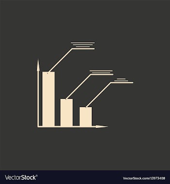 Flat in black and white schedule of financial vector image