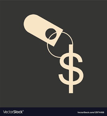 Flat in black white dollar and keychain vector image