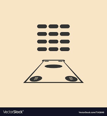 Flat in black white money and ATM vector image
