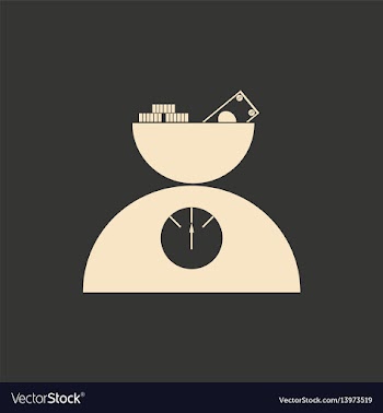Flat in black white scales and money vector image
