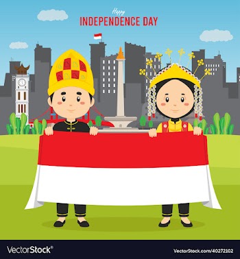 flat india independence day background