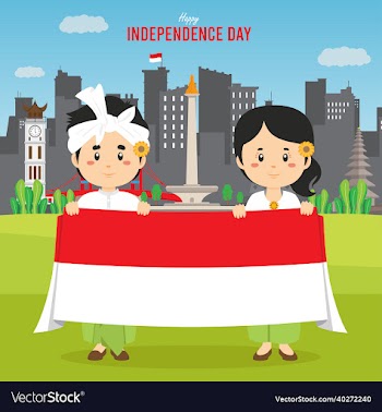 flat india independence day background