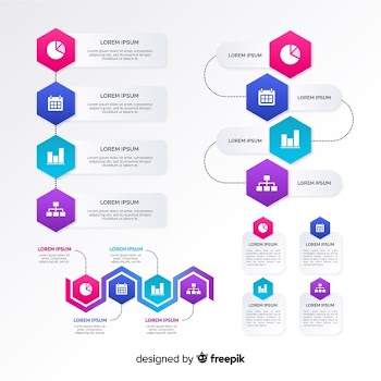 Flat infographic elements collection