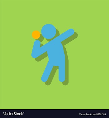 Flat isometric athletics hammer throw summer vector image