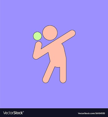 Flat isometric athletics hammer throw summer vector image