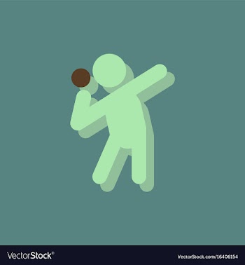 Flat isometric athletics hammer throw summer vector image