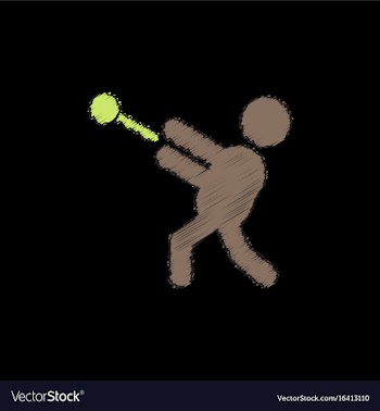 Flat isometric athletics hammer throw summer vector image