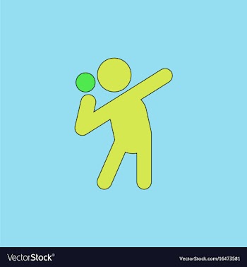Flat isometric athletics hammer throw summer vector image