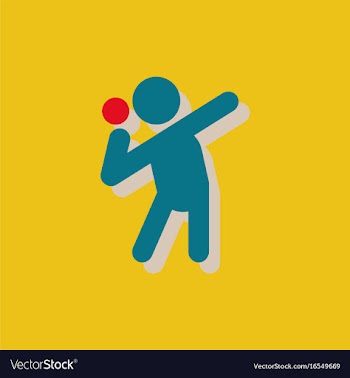 Flat isometric athletics hammer throw summer vector image