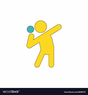 Flat isometric athletics hammer throw summer vector image