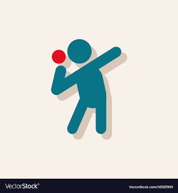 Flat isometric athletics hammer throw summer vector image