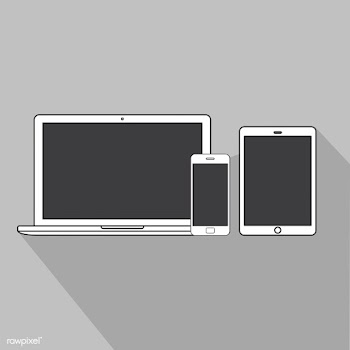 Flat laptop illustration | Free stock vector - 389368