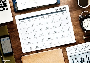 Flat lay of business agenda | Free stock psd mockup - 380382