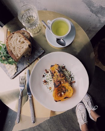 Flat Lay Photo of  Cooked Food on Table