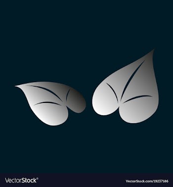 Flat leaves logo template vector image