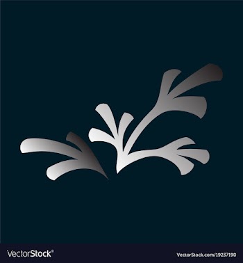 Flat leaves logo template vector image