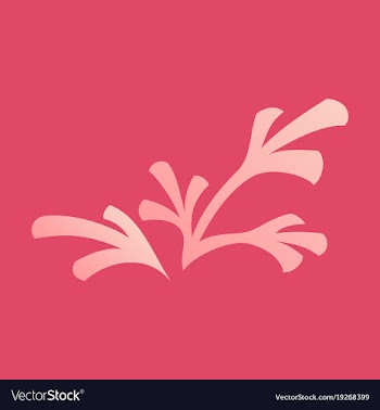 Flat leaves logo template vector image
