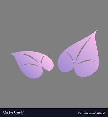 Flat leaves logo template vector image