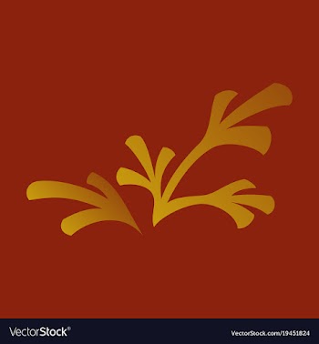 Flat leaves logo template vector image