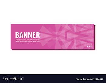 Flat linear promotion ribbon banner scroll price vector image