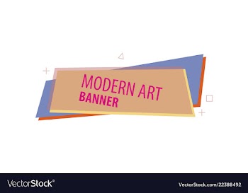 Flat linear promotion ribbon banner scroll price vector image