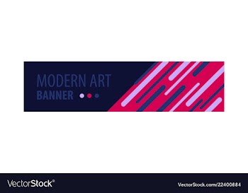 Flat linear promotion ribbon banner scroll price vector image