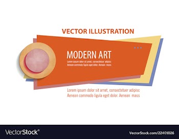 Flat linear promotion ribbon banner scroll price vector image