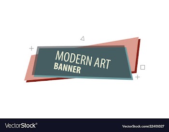 Flat linear promotion ribbon banner scroll price vector image