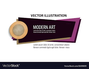 Flat linear promotion ribbon banner scroll price vector image