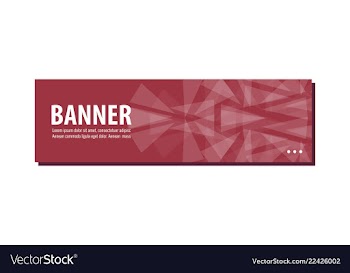 Flat linear promotion ribbon banner scroll price vector image