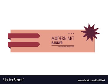 Flat linear promotion ribbon banner scroll price vector image