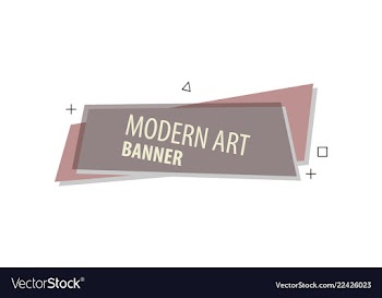 Flat linear promotion ribbon banner scroll price vector image