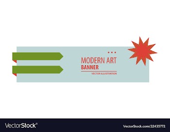 Flat linear promotion ribbon banner scroll price vector image