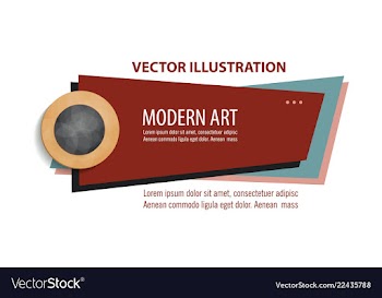 Flat linear promotion ribbon banner scroll price vector image