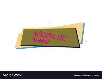 Flat linear promotion ribbon banner scroll price vector image