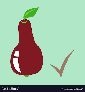 Flat logo for whole ripe juicy fruit pear natural vector image