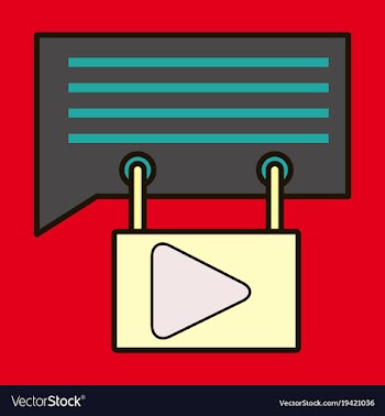 Flat media and social network concept with mobile vector image