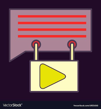Flat media and social network concept with mobile vector image