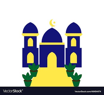 flat mosque with flower pot design