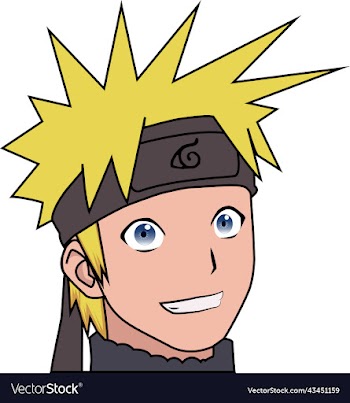 flat naruto art