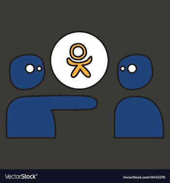 Flat odnoklasniki icon on background vector image