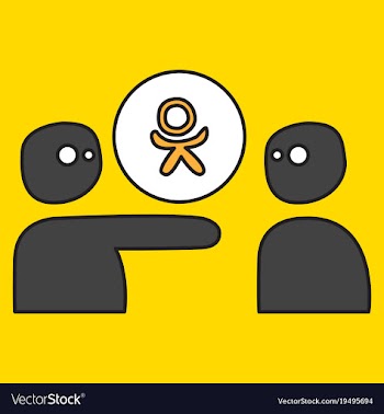 Flat odnoklasniki icon on background vector image
