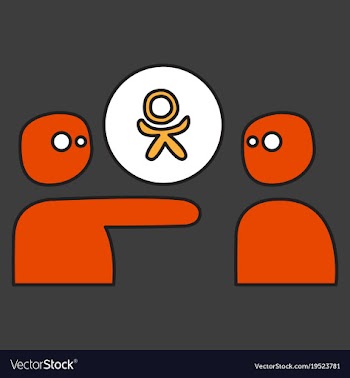 Flat odnoklasniki icon on background vector image